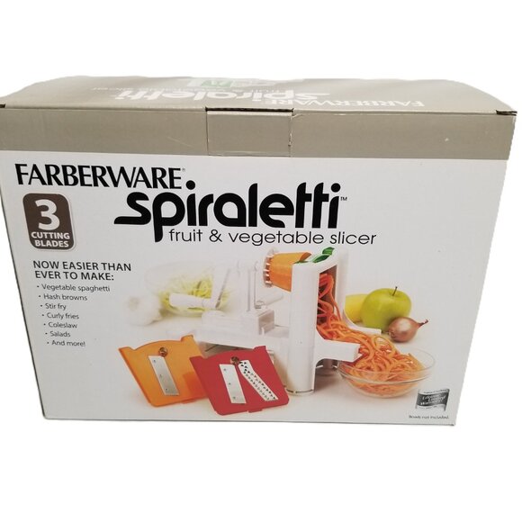 Farberware Spiraletti White Fruit Vegetable Slicer Spiralizer Kitchen Gadget - Picture 4 of 8